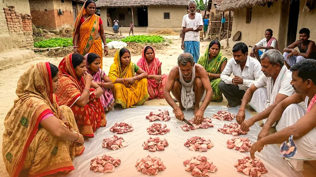 Madhubani's Unique 'Bati' Tradition: Mutton Sold by Share, Not Kilograms