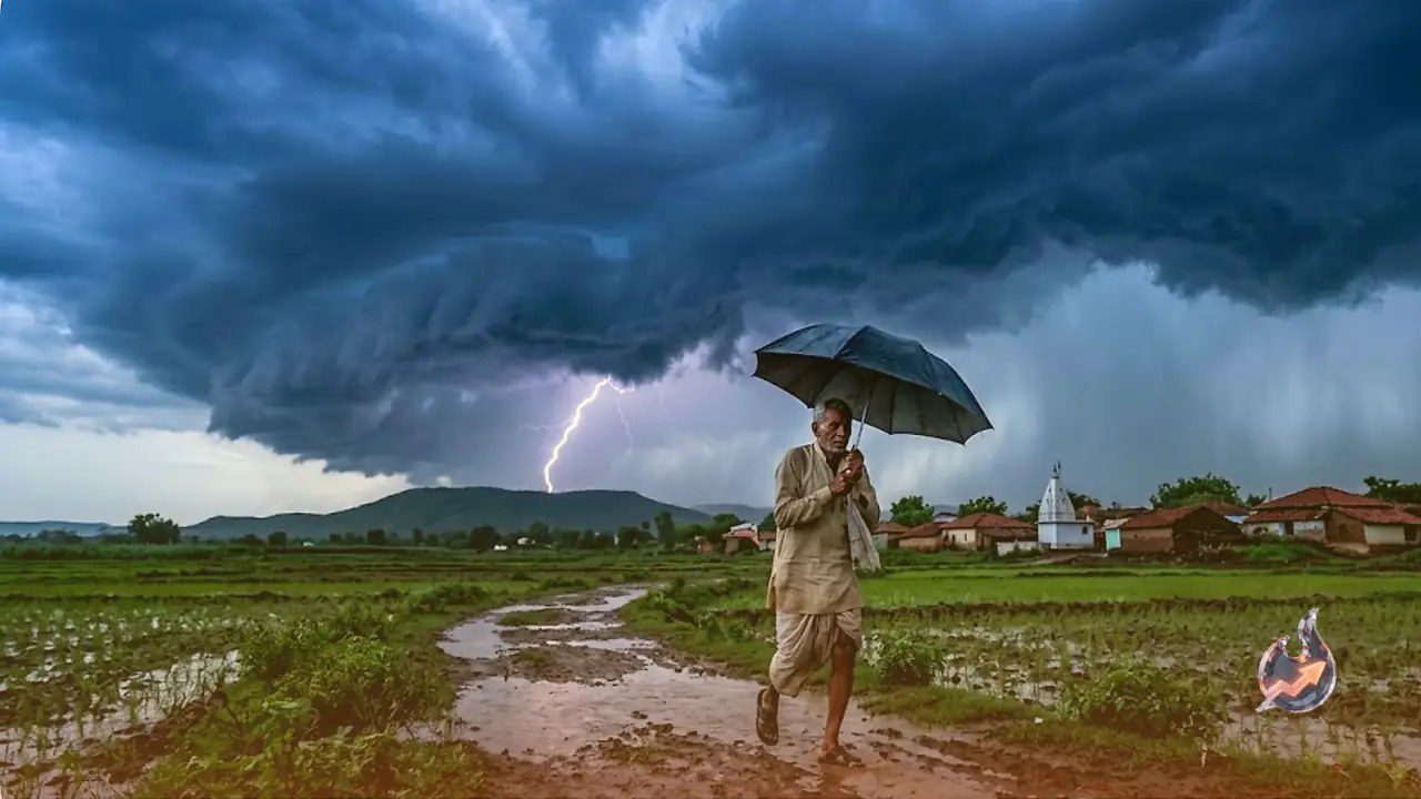 Monsoon Alert for Madhya Pradesh: Heavy Rainfall and Storms Expected Across Several Districts Starting Tomorrow