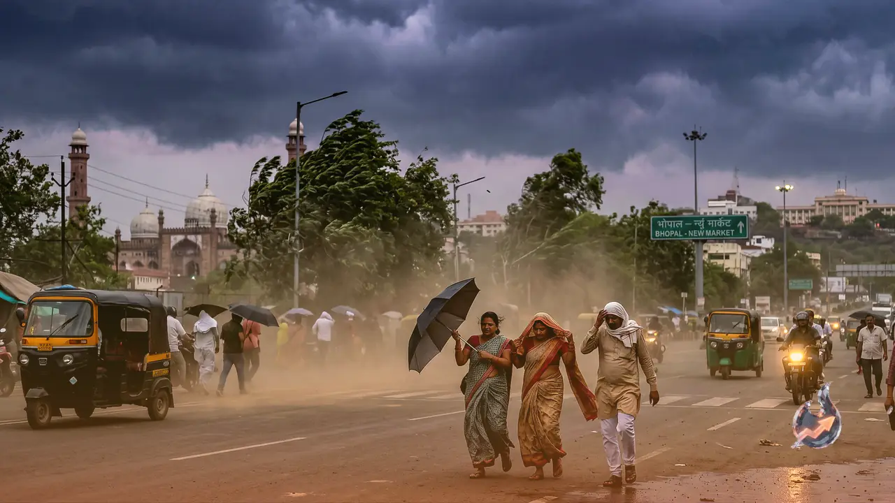 Madhya Pradesh Braces for Pre-Monsoon Fury: Yellow Alert for Storms and Rain Across 29 Districts Including Bhopal and Gwalior