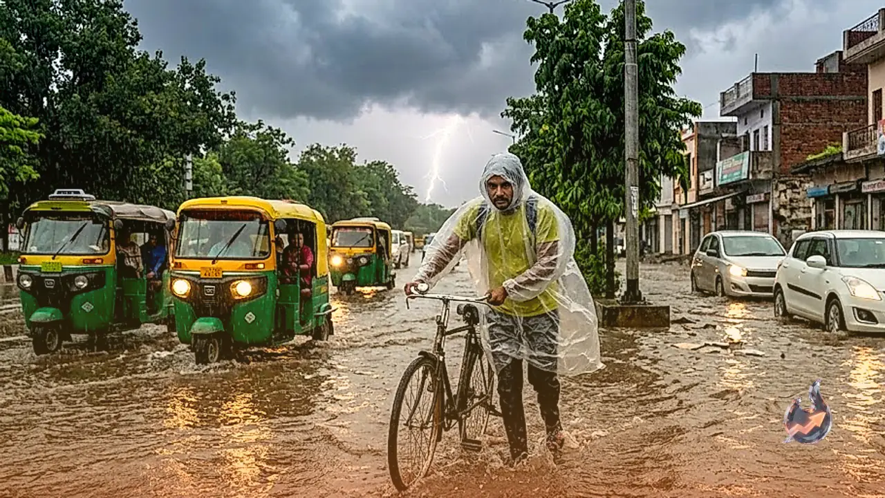Severe Weather Alert in Madhya Pradesh: Red Alert for Bhind and Warnings Across 43 Other Districts