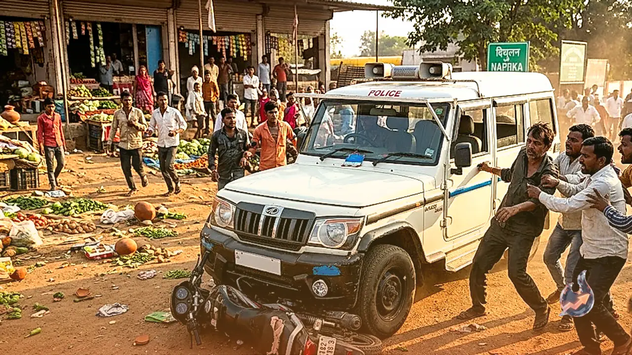 Drunk Man Steals Police Jeep in Madhya Pradesh, Goes on Rampage Through Crowded Market