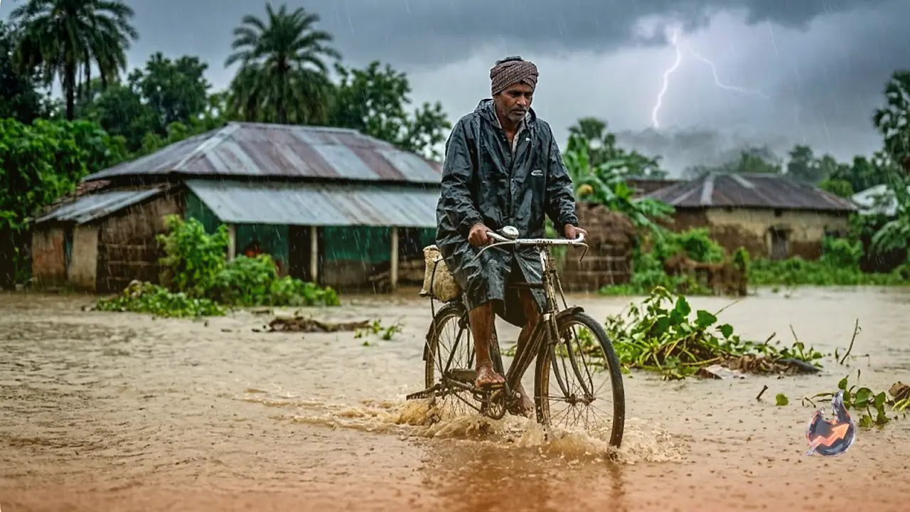 Monsoon Fury in Madhya Pradesh: Heavy Rain and Lightning Alert Issued for July 8