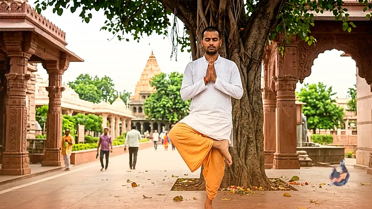 Devotee Rahul Performs Daily 3 Hour One Legged Austerity at Mahakal Lok in Ujjain for World Welfare