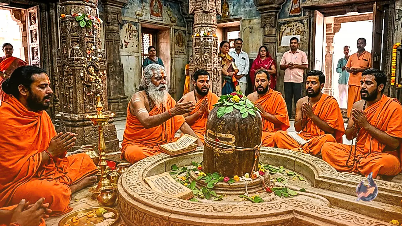 महाकाल नगरी में स्थापित रामेश्वर शिवलिंग के मंत्रोच्चार से 160 डिग्री घूमने की अद्भुत धार्मिक मान्यता