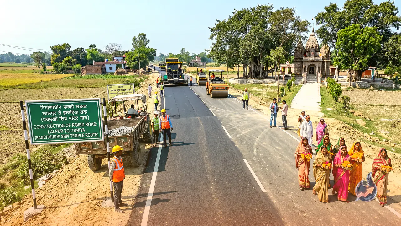Maharajganj Gets One Crore Road Project, Pilgrims to Reach Panchmukhi Shiv Temple With Ease