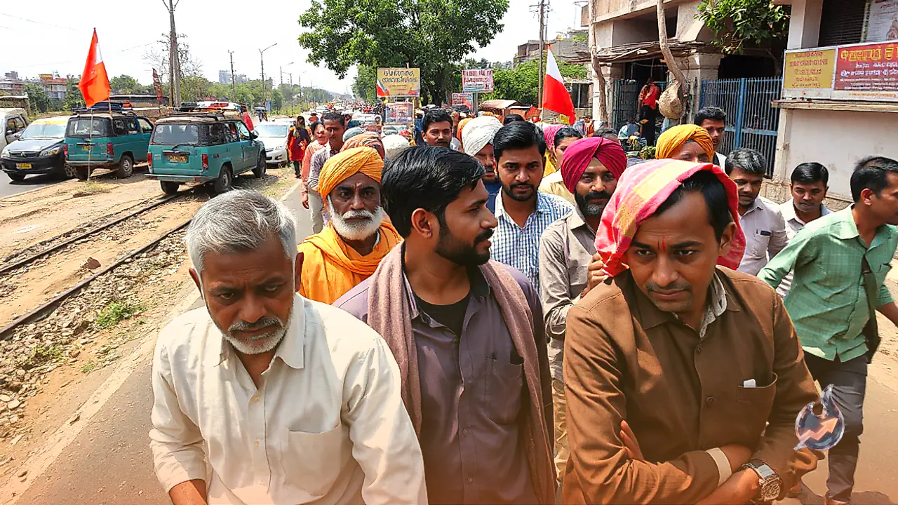 Maharashtra Farmers Launch Massive Vehicle March Toward Mumbai Over Drought Relief and Debt Relief