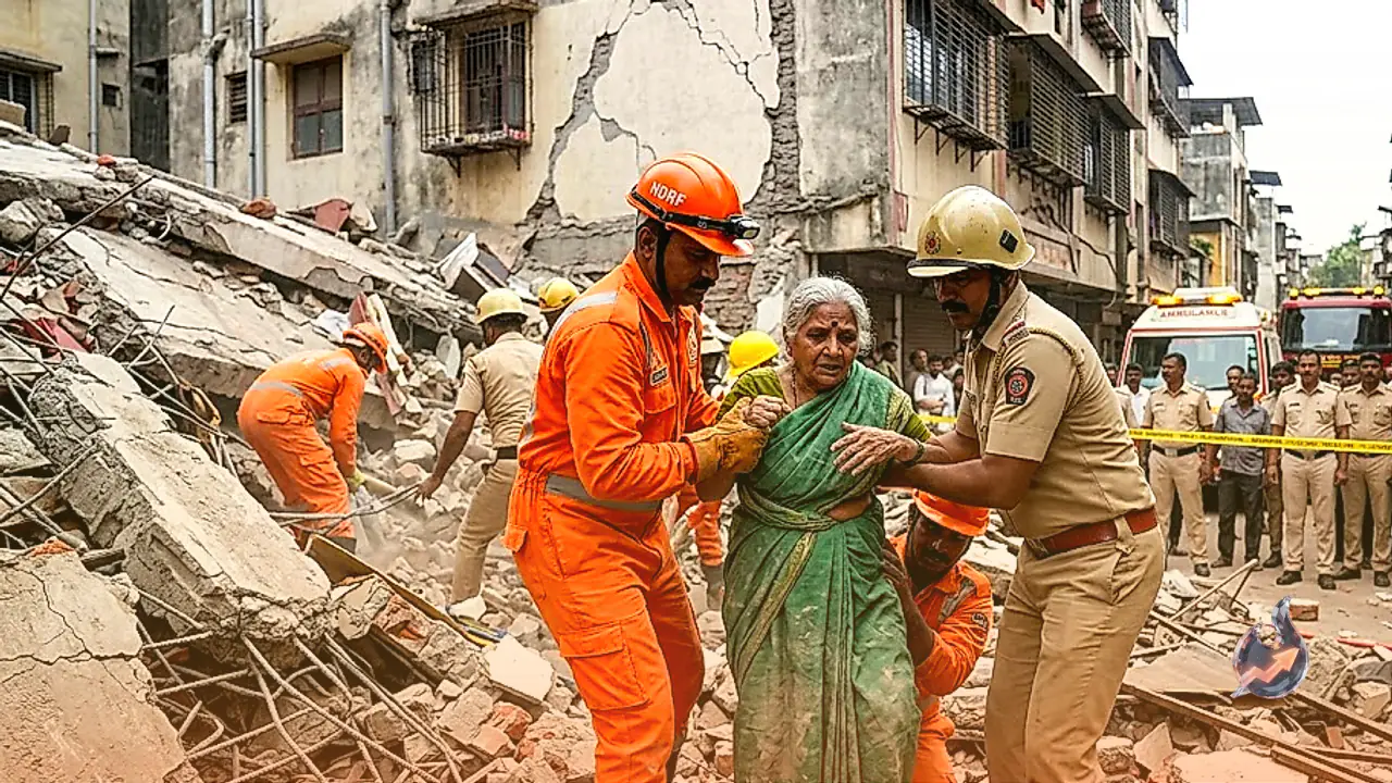 Building declared unsafe collapses in Maharashtra's Bhiwandi, trapping several people
