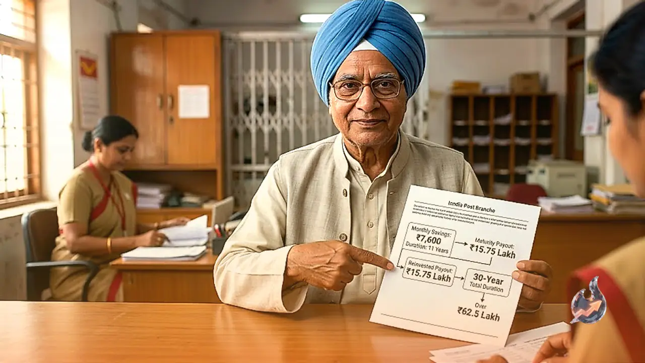 Save Just ₹7,600 a Month and Build a ₹62.5 Lakh Fund with This India Post Scheme