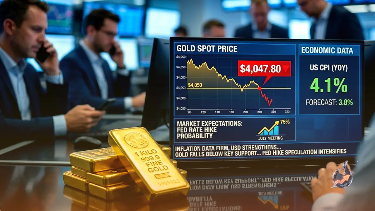Hotter US Inflation Knocks Bullion Under $4,050 and Revives Talk of Another Fed Increase