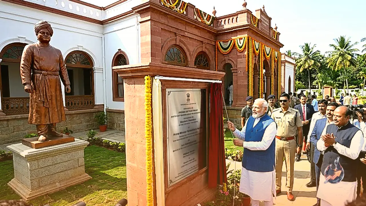 PM Narendra Modi Inaugurates Viveka Smaraka in Mysuru Where Swami Vivekananda Stayed in 1892