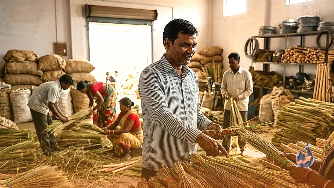 Ex-Chennai Labourer Rajkumar Sao Now Earns Rs 5 Lakh a Month Running His Own Broom Factory in Koderma
