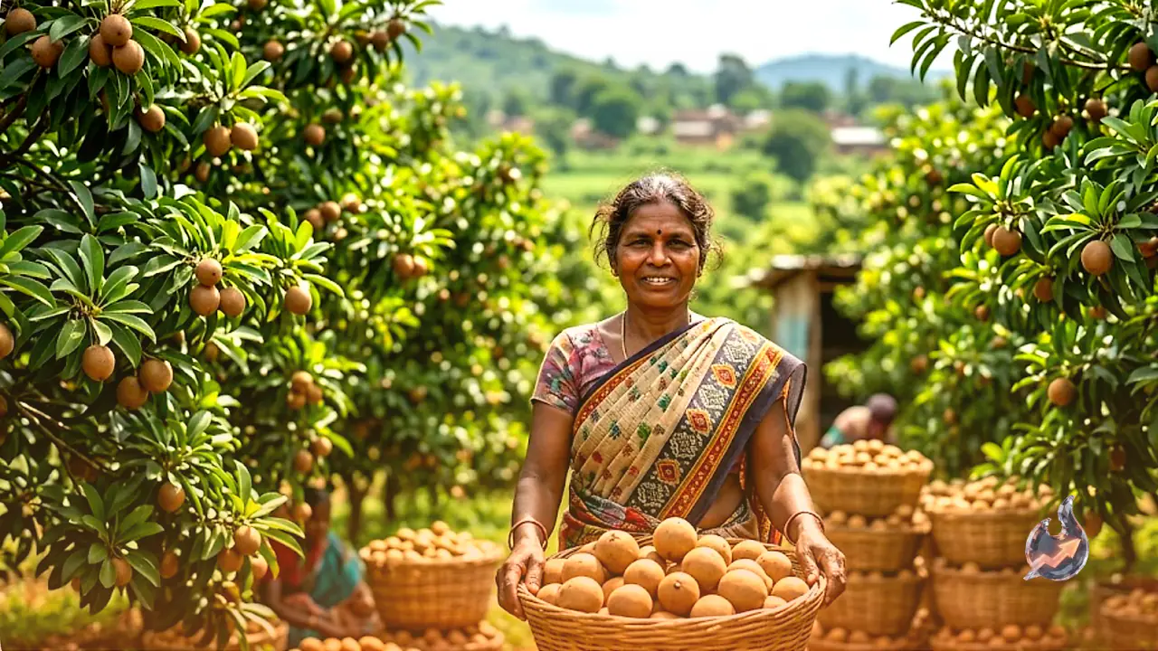 From Farm Labourer to Lakhs in Profit: How Illiterate Albina Ekka Built a Business Out of Chikoo Farming