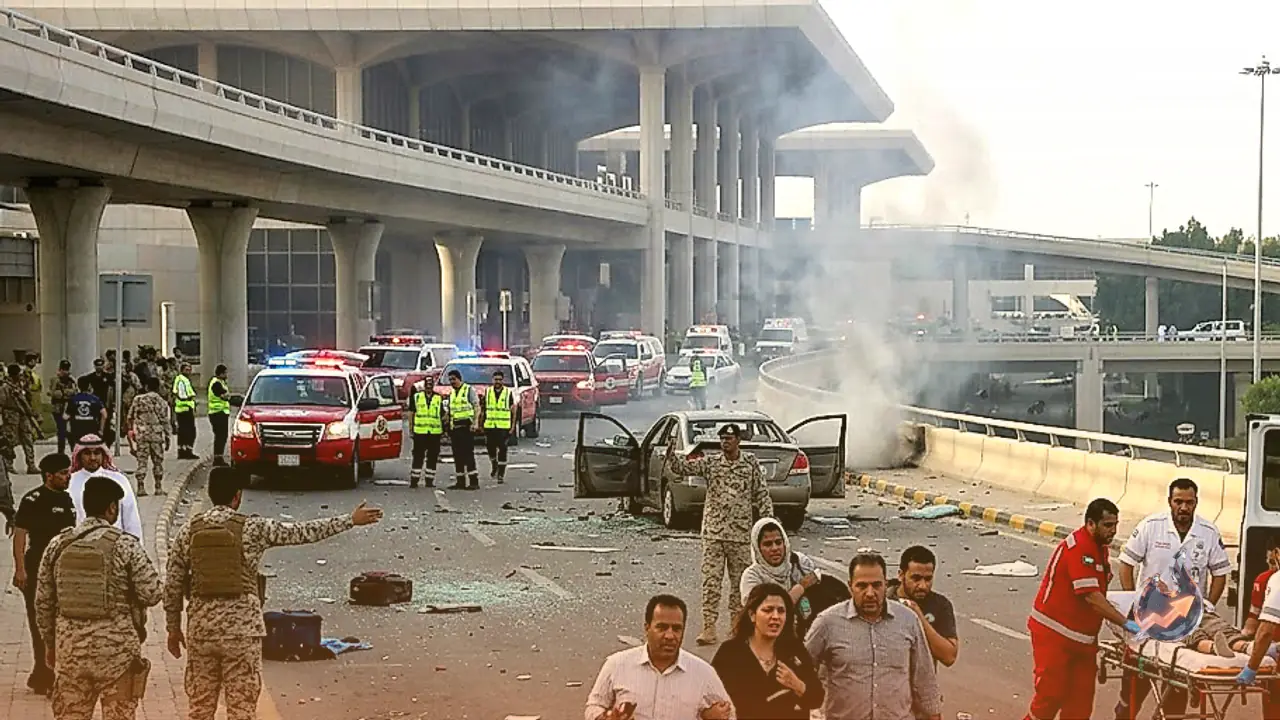 Major attack at King Fadah International Airport in Dammam leaves one dead and eight injured