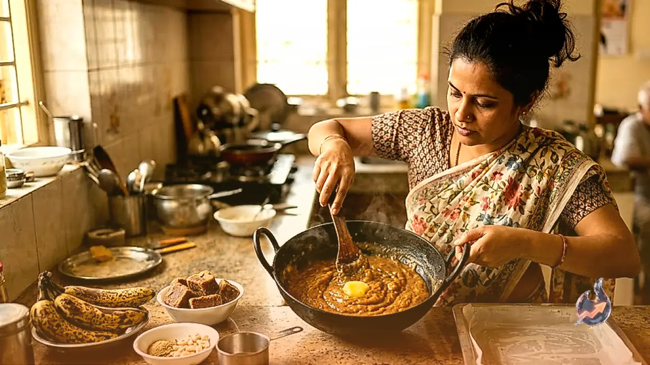 Make Delicious Banana Burfi at Home Using Jaggery and Wheat Flour in Just One Hour