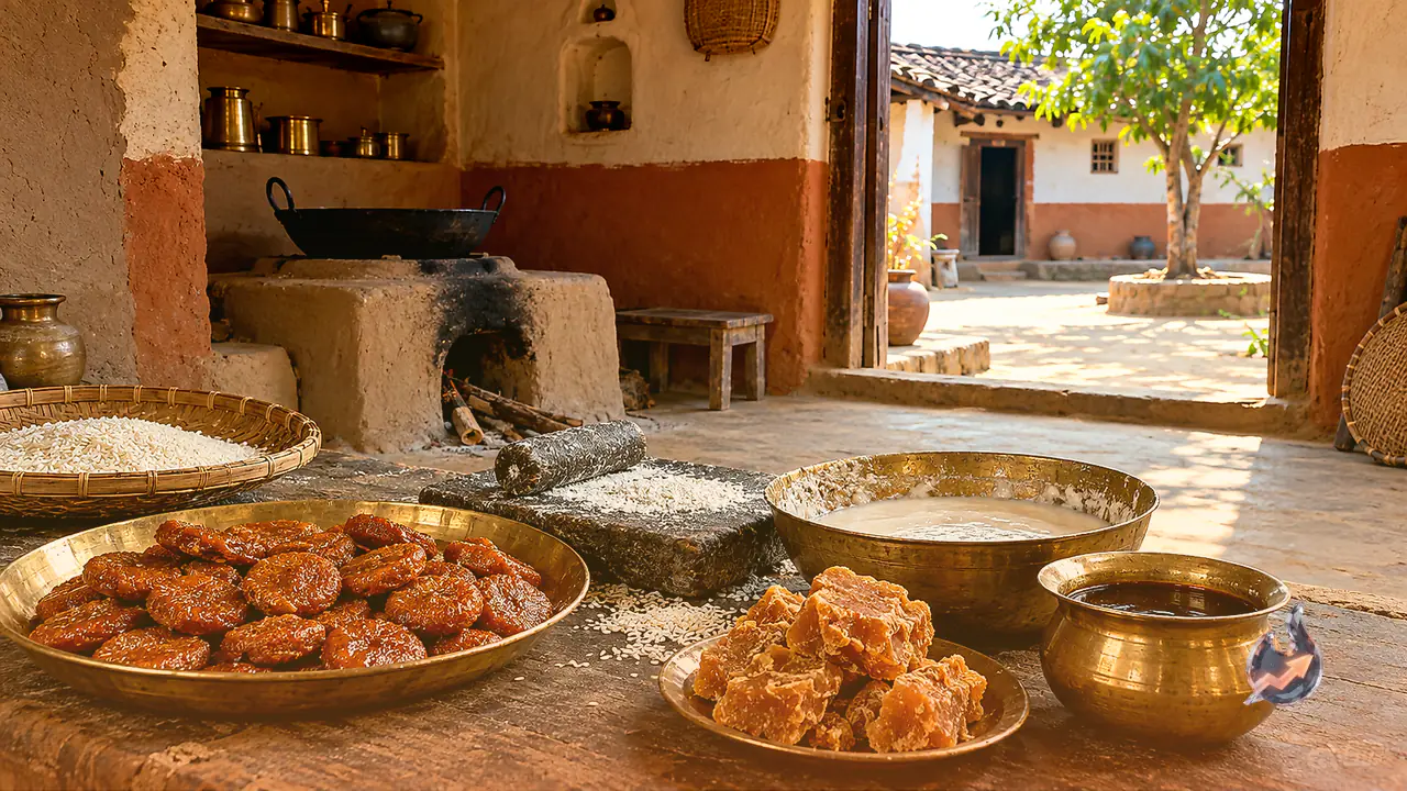 Make Jharkhand Traditional Sweet Dehri at Home with Rice and Jaggery