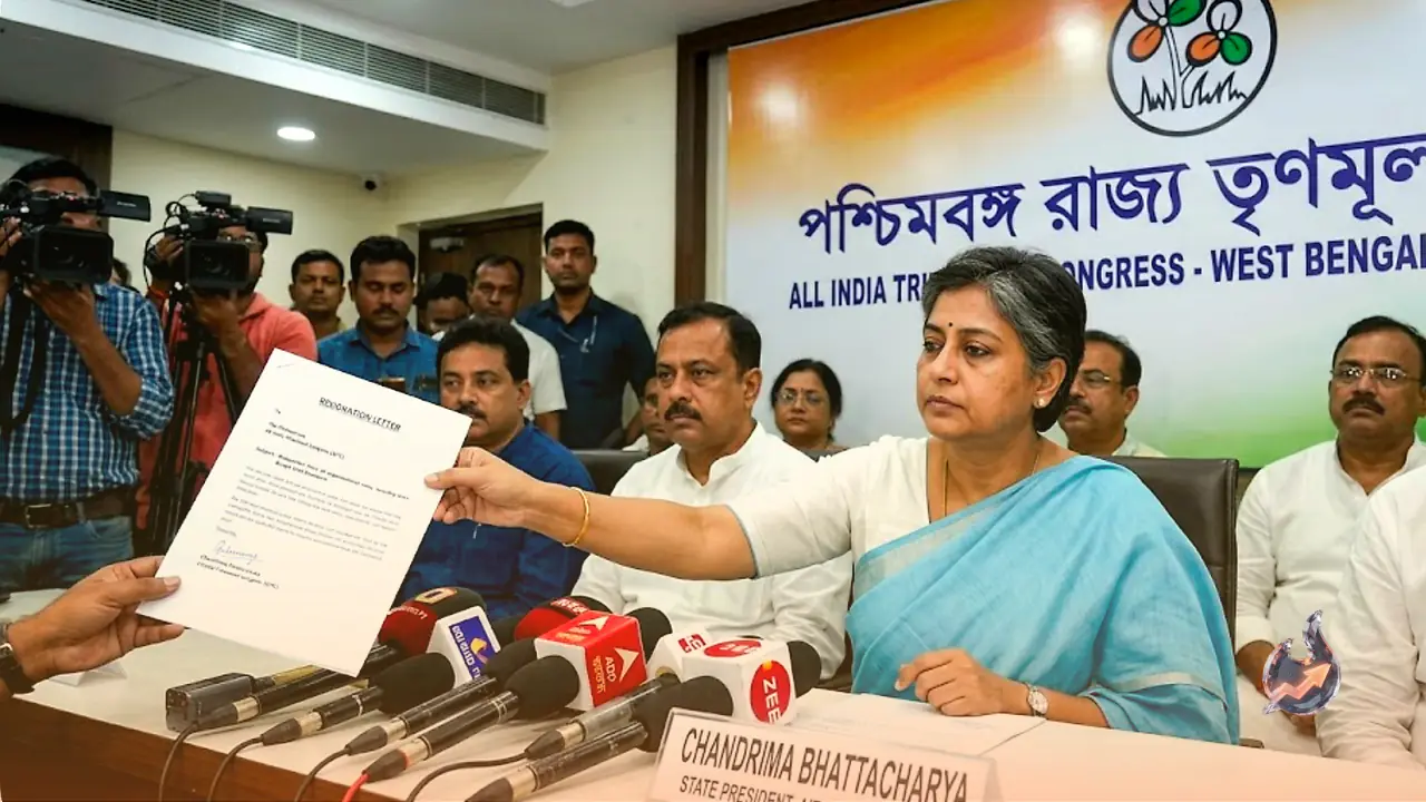 TMC Faces Severe Leadership Crisis as West Bengal State President Chandrima Bhattacharya Resigns