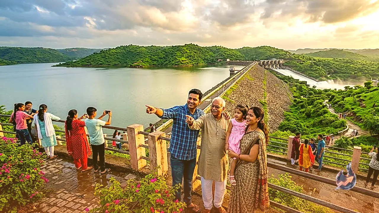 Meja Dam in Bhilwara Transforms into a Monsoon Paradise