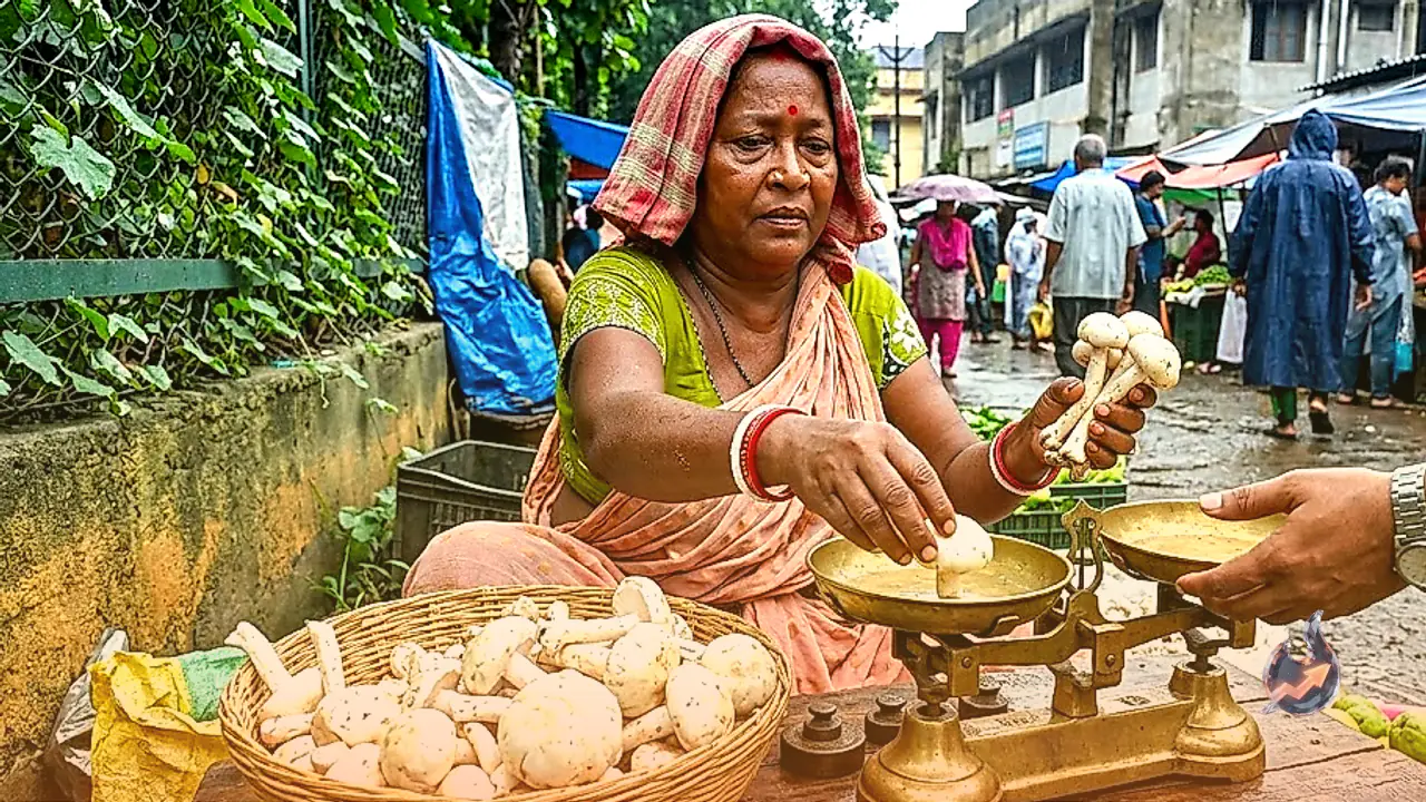 Monsoon Rains Bring a Rare Forest Mushroom to Jamshedpur Markets at Rs 1000 a Kilo