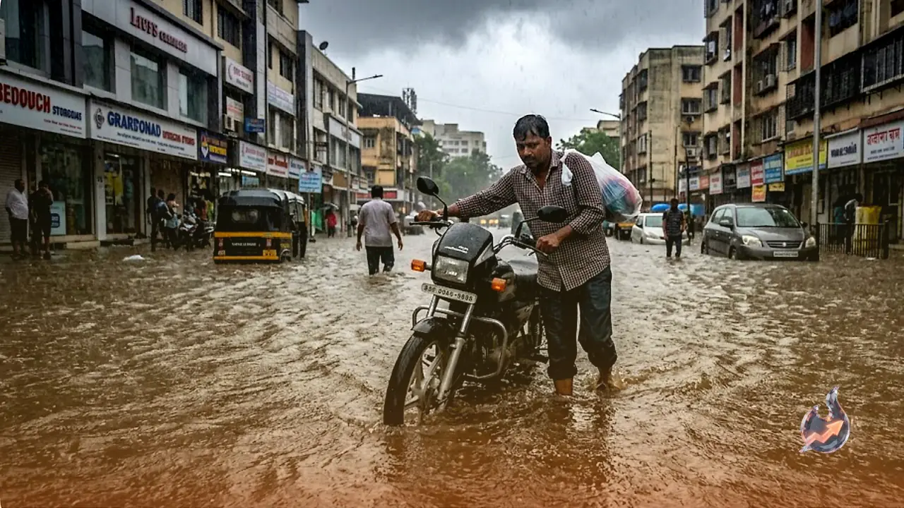 Monsoon Finally Drenches Delhi as Heavy Rain Alerts Sweep 12 States and Mumbai Streets Turn Into Rivers