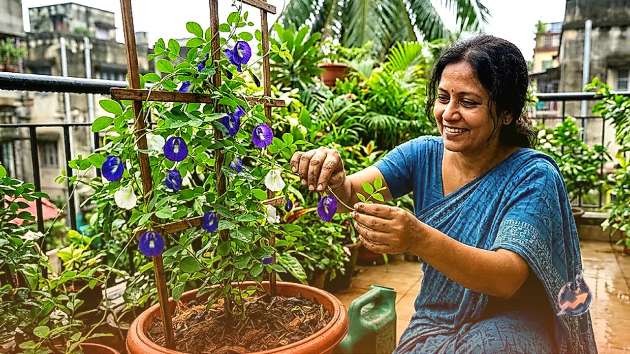 Enhance Your Home Garden This Monsoon: Easy Guide to Growing Blue and Purple Aparajita Vines in Pots