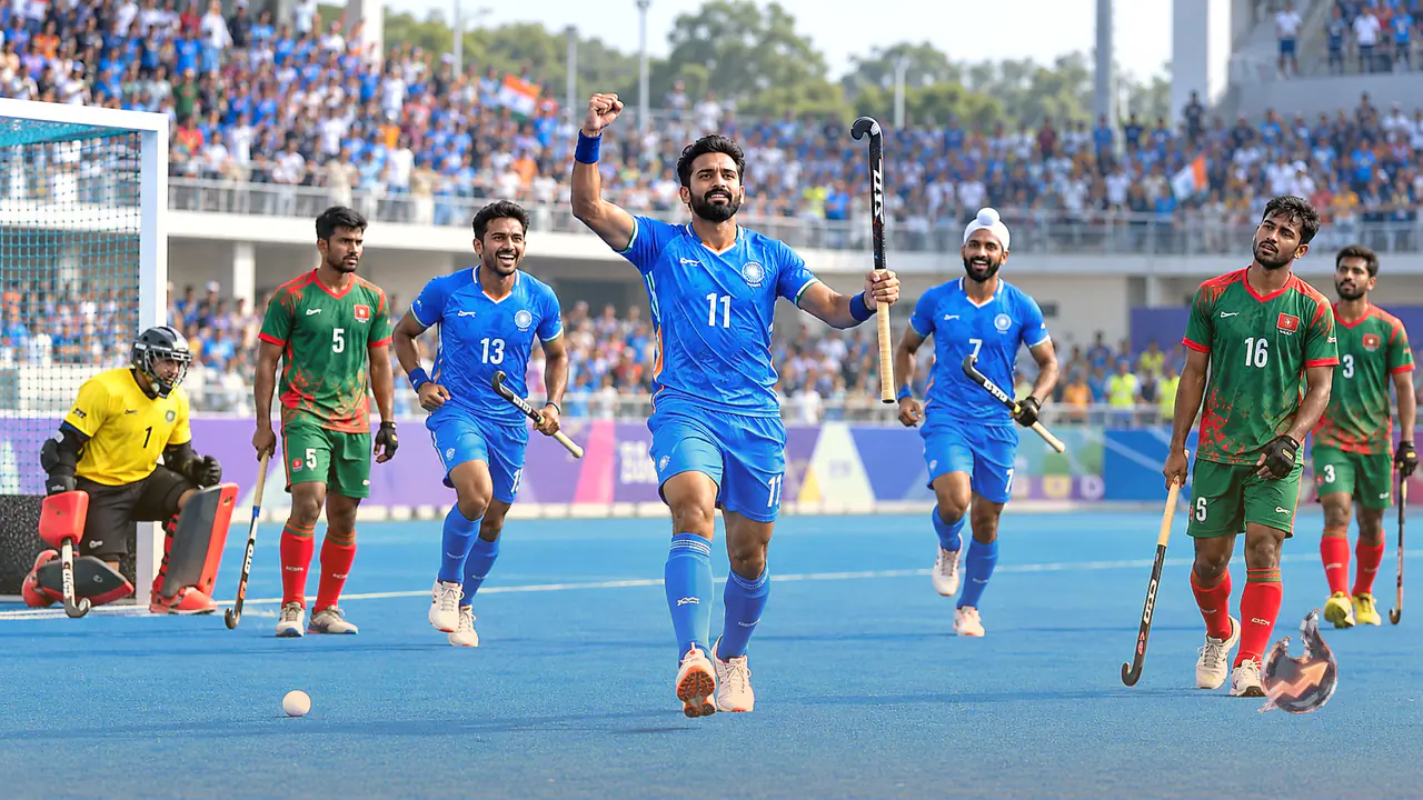 Mandeep Singh Scores Brilliant Hat-Trick as India Crushes Bangladesh 13-0 in Asian Champions Trophy Opener