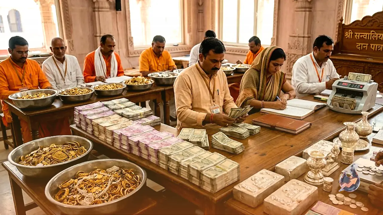 More Than Rs 40 Crore Flows Into Sanwaliya Seth Temple in Just One Month, Devotees Also Offer Gold and Silver