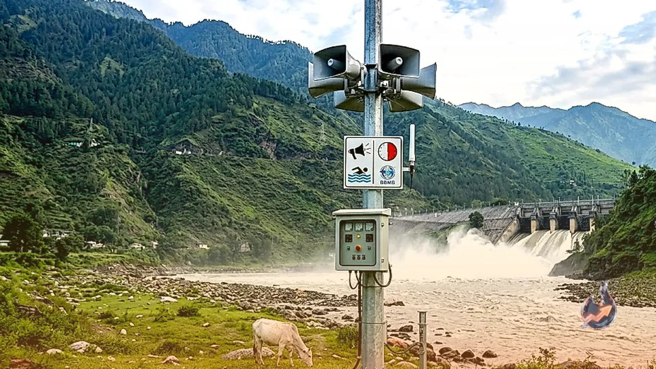 Rs 1.4 Crore Early Warning System Activated Between Pandoh Dam and Mandi to Prevent River Tragedies