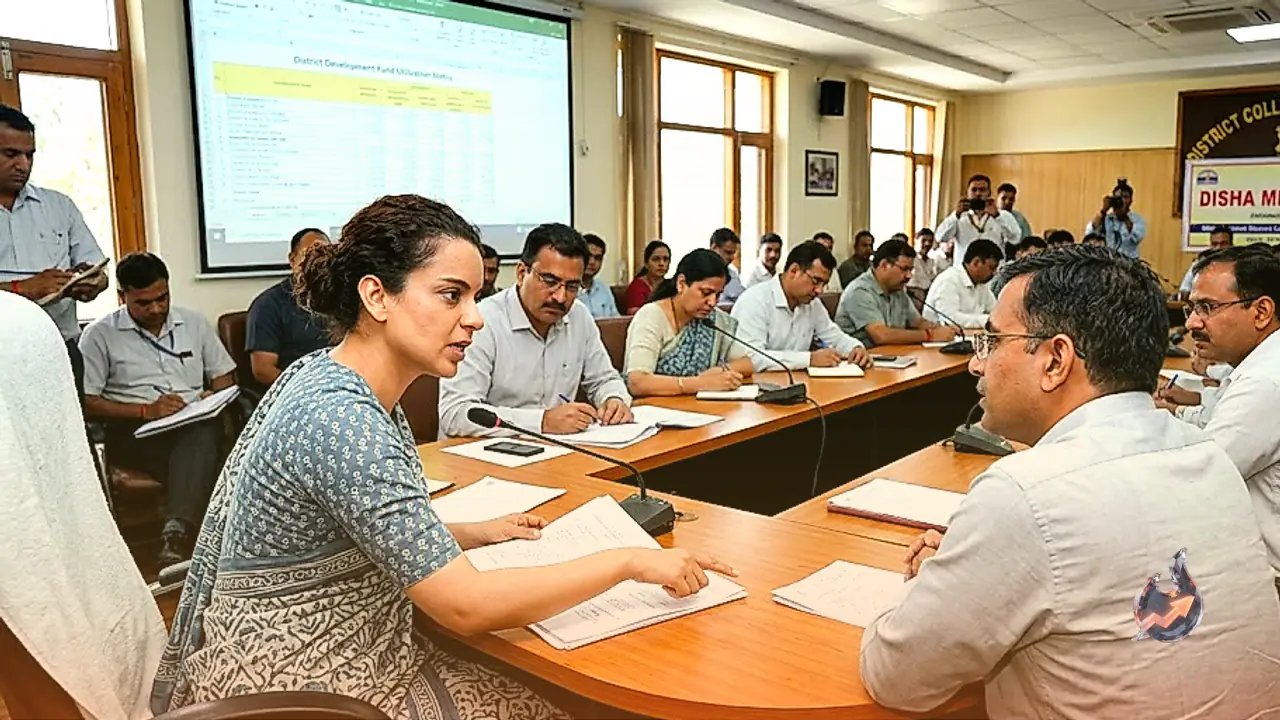 मंडी में सांसद कंगना रनौत का फूटा गुस्सा, दिशा समिति की बैठक में सुस्त अधिकारियों को लगाई कड़ी फटकार