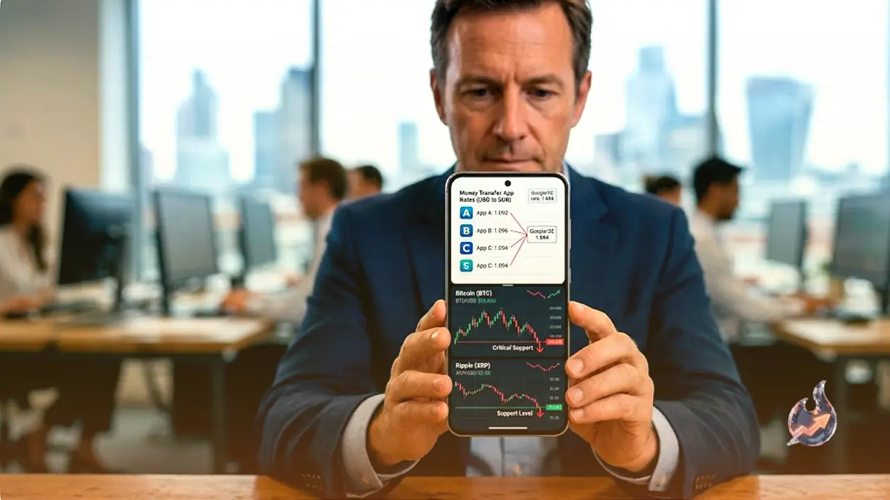 Why Do Money Transfer Apps Show Different Exchange Rates Despite Google and XE? Plus Bitcoin and Ripple Analysis
