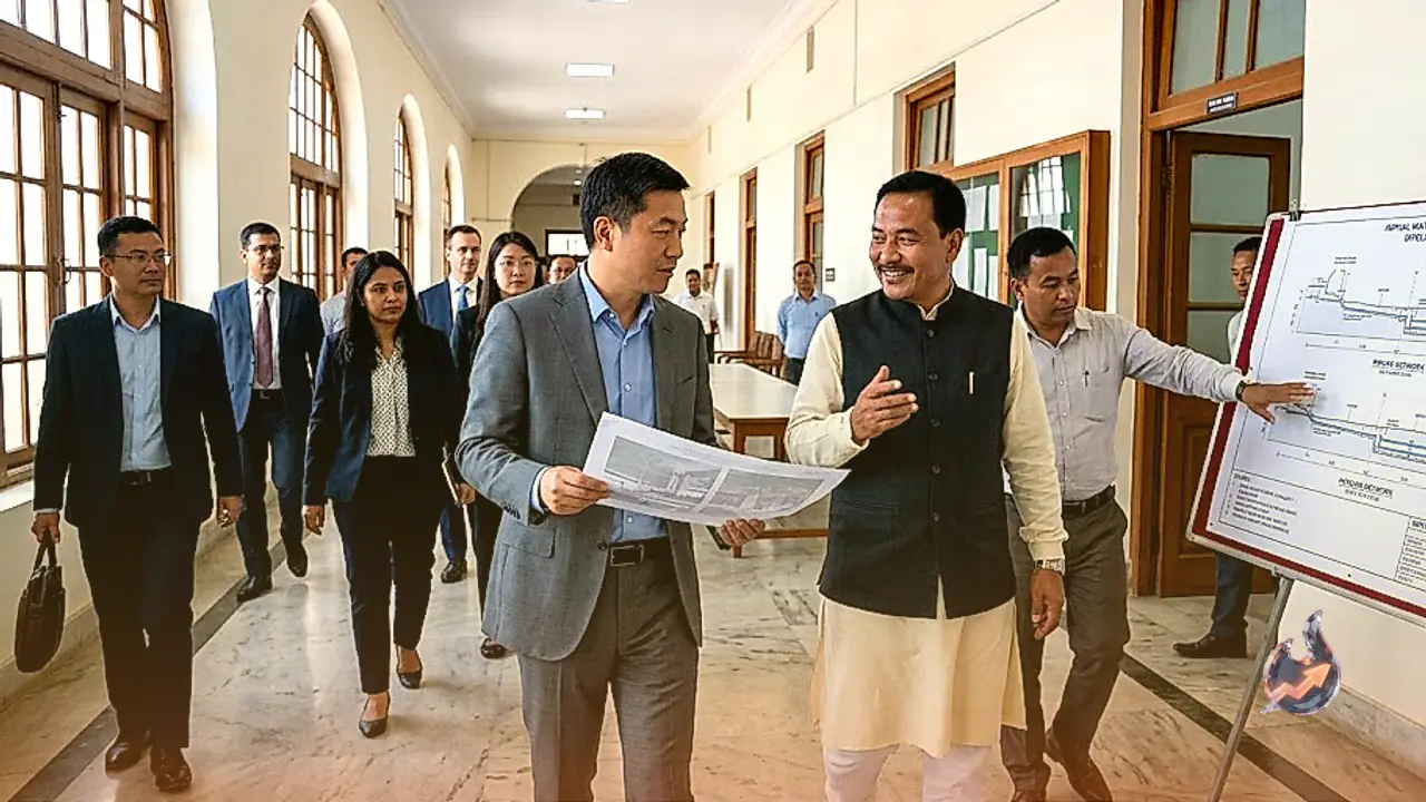 NDB delegation reviews water supply projects progress with Manipur Deputy CM