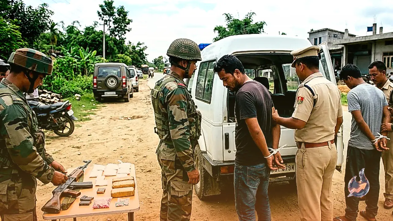 Security Forces in Manipur Apprehend Three Insurgent Cadres and Seize Narcotics in Major Crackdown