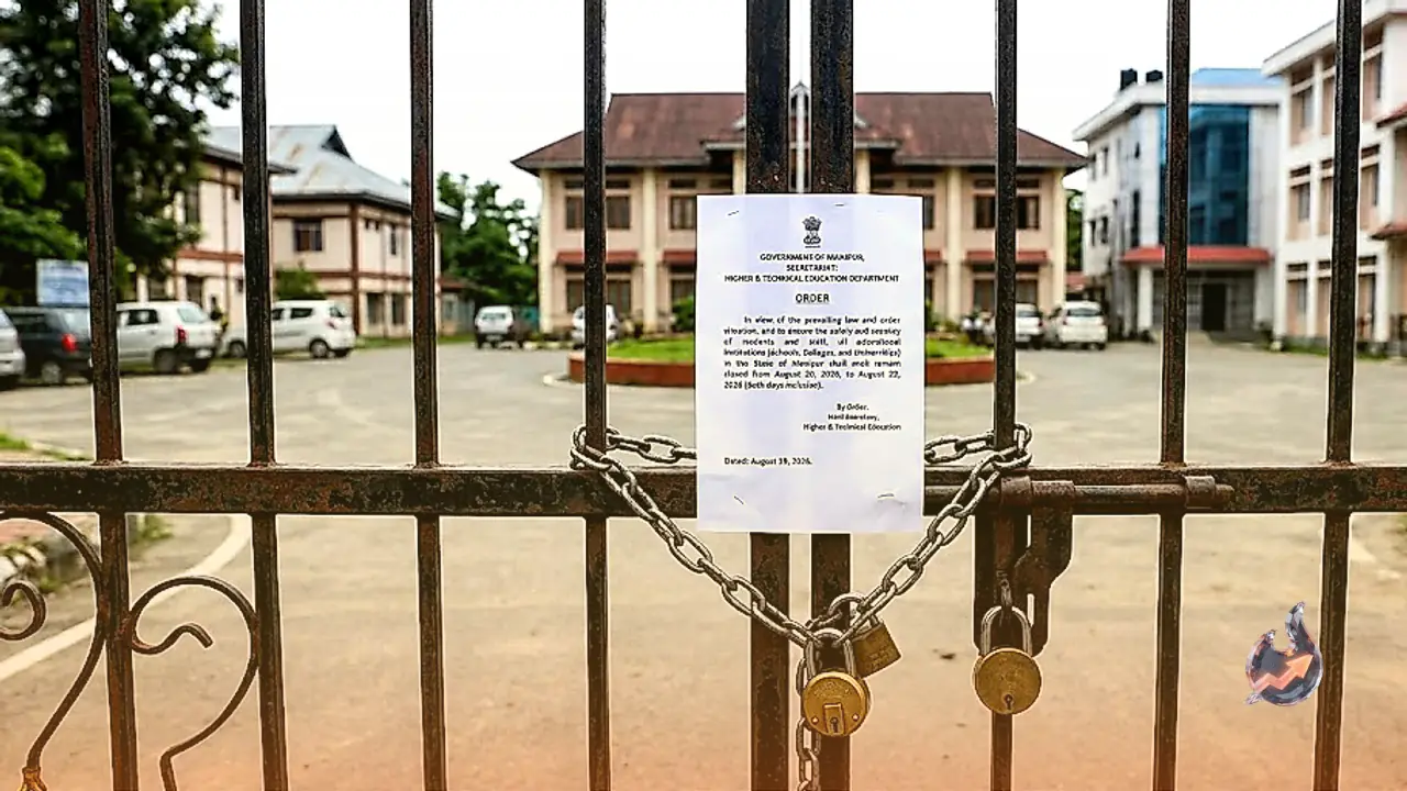 Statewide Shutdown Declared for Manipur Schools and Universities from August 20 to 22