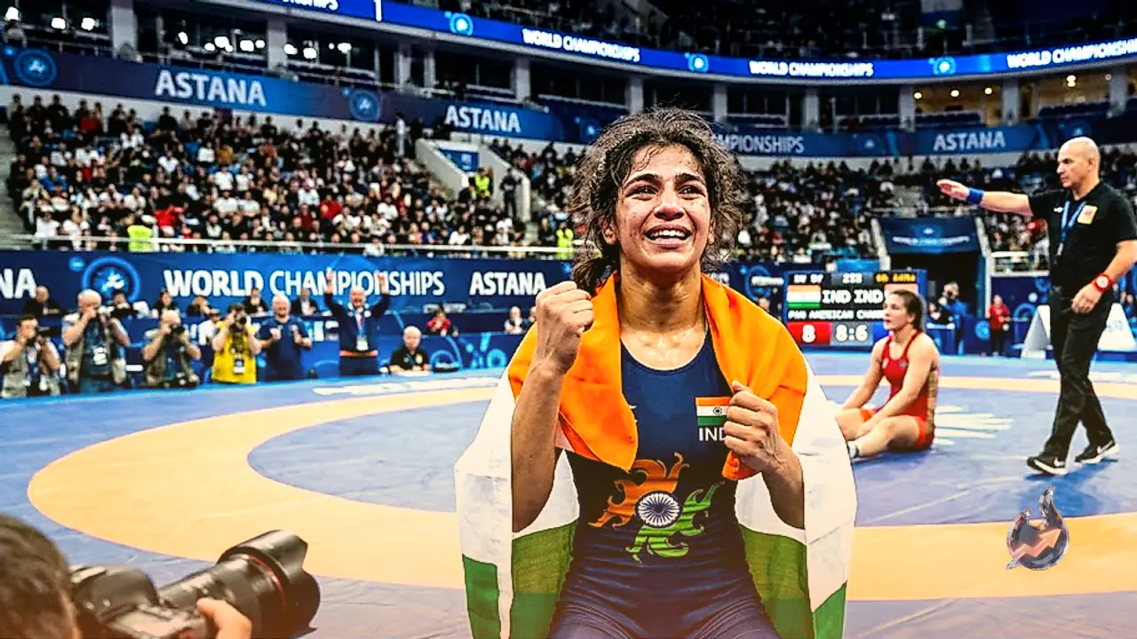Manisha Bhanwala Scripts Wrestling History in Astana to Become India's First Female World Champion