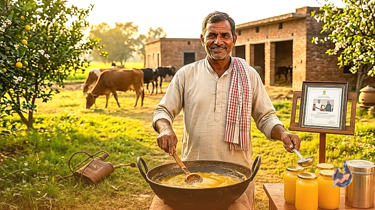 मरती मधुमक्खियों ने बदली किस्मत, बलिया के किसान की गौशाला से घी बेचकर हर साल 11 लाख की कमाई, मिला राज्यपाल का सम्मान