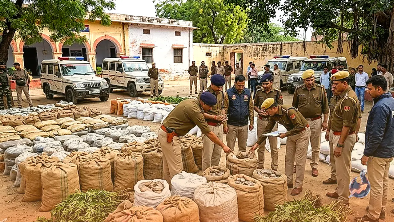 राजस्थान में नशा तस्करों पर बड़ी चोट, पाँच अलग-अलग छापों में सवा आठ करोड़ के नशीले पदार्थ जब्त