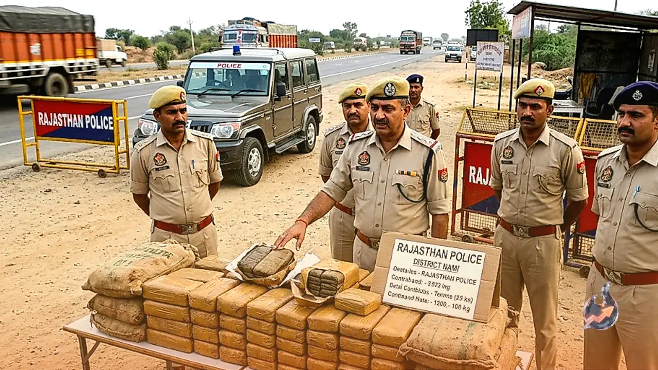 राजस्थान में मादक पदार्थ सिंडिकेट पर शिकंजा, धौलपुर हाईवे से सवा करोड़ से अधिक का गांजा बरामद