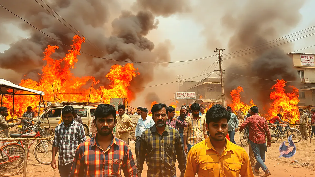 Massive Fire Breaks Out on Bhojpuri Movie Set in Jaunpur, Actress Sanjana Pandey Escapes Unhurt