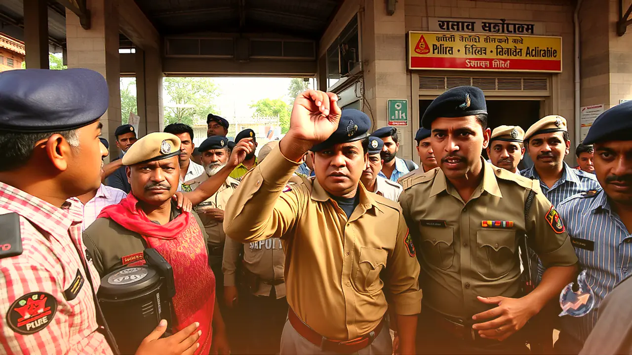 Massive Outcry Over Alleged Custodial Assault on RSS Worker at Naraina Police Station; SHO and Five Cops Suspended
