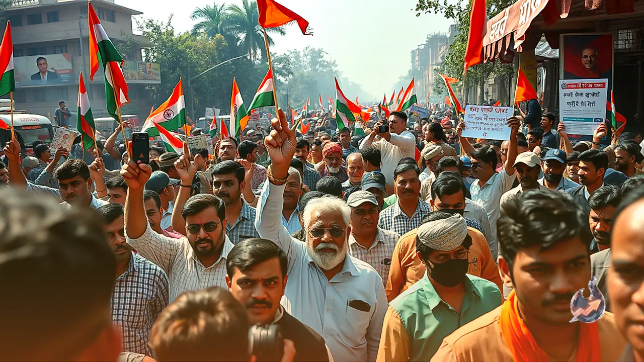 Massive Protests Erupt in Delhi and Mumbai Against Election Commission Over Electoral Roll Irregularities