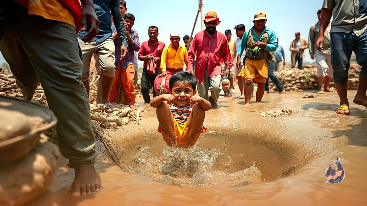Massive Rescue Effort Underway in Rajasthan After Six-Year-Old Bhomaram Plunges 605 Feet Down Open Borewell