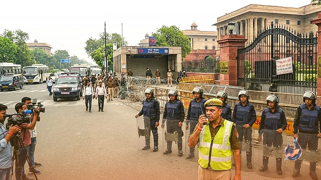 Massive Security in Delhi Ahead of CJP Protest Prompts School Closures and Transit Curbs on October 10
