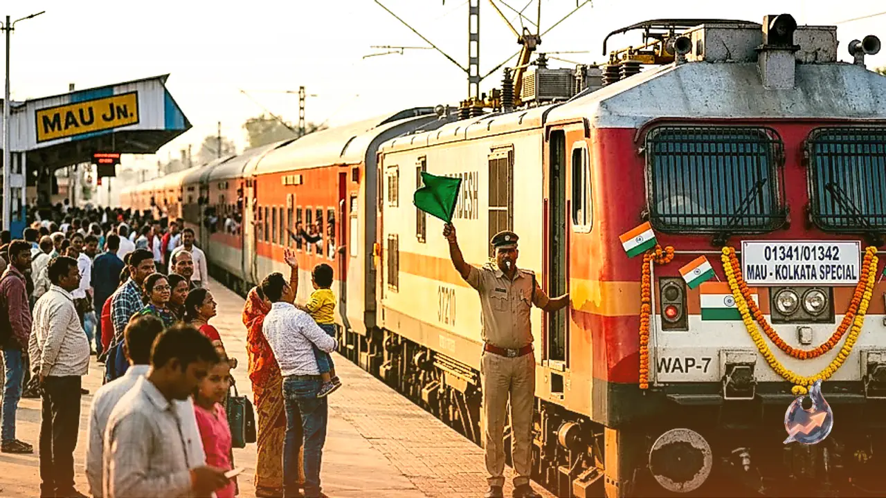 Mau Junction to Kolkata Gets a New Special Train With 19 Coaches, Running Every Wednesday and Thursday