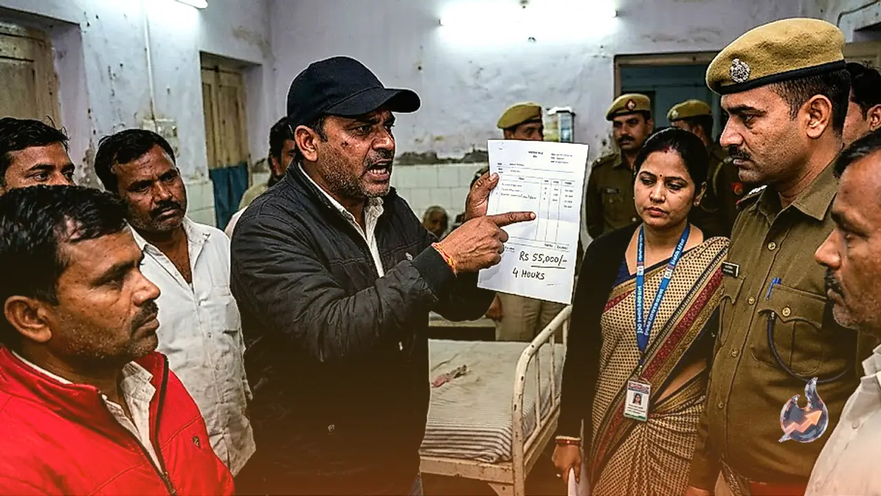 मऊ के द पॉपुलर अस्पताल में मनमानी वसूली: 4 घंटे का 55 हजार रुपये का बिल, प्रशासन की सख्त कार्रवाई