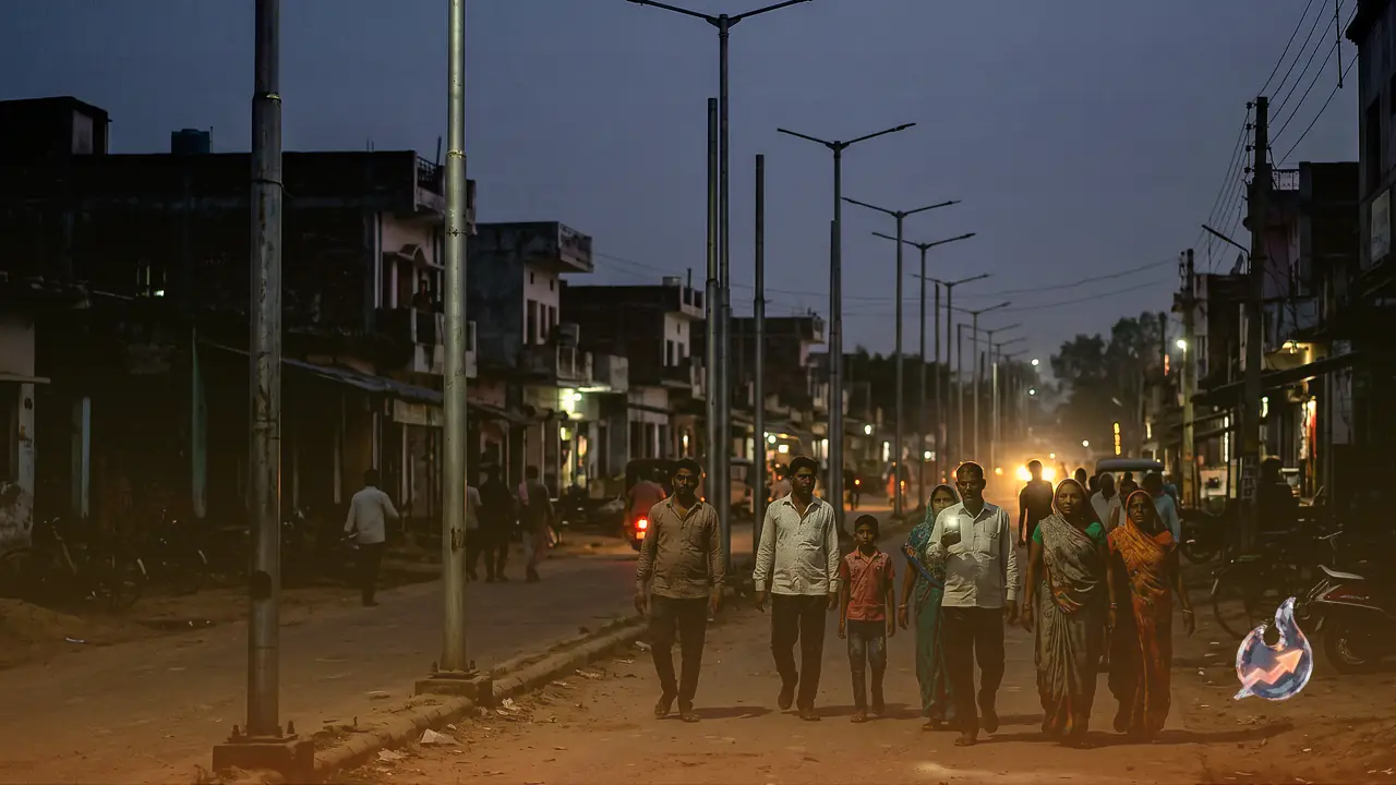 Mau's Rs 90 Lakh Street Light Scheme in the Dark: 80 Lights Dead for Months, Walidpur Residents Fear Accidents