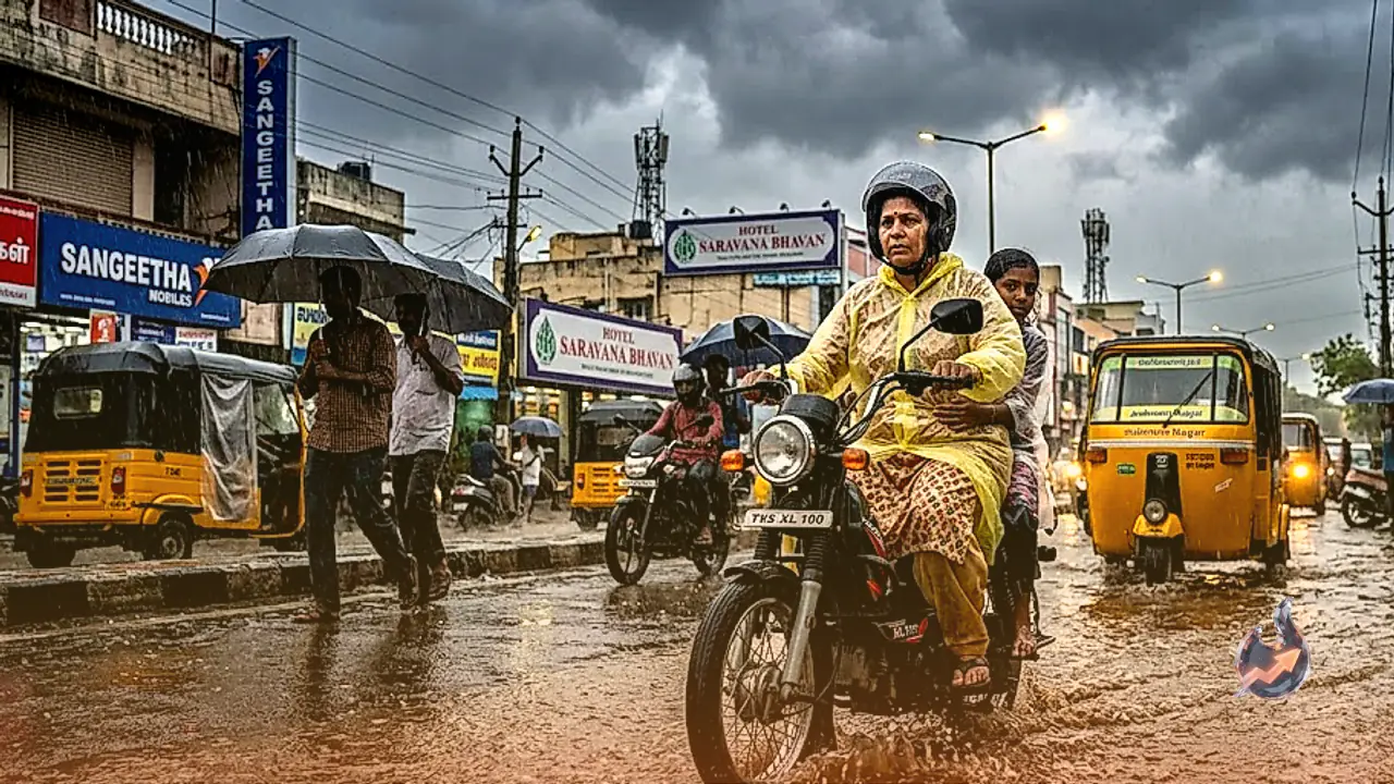 IMD Rain Alert: Heavy Showers and Thunderstorms Warned Across Chennai and Neighboring Districts