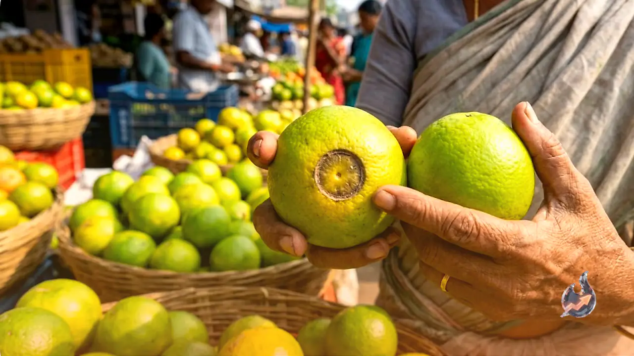 The Coin-Shaped Mark on a Sweet Lime That Reveals Which Variety Gives the Sweetest Juice