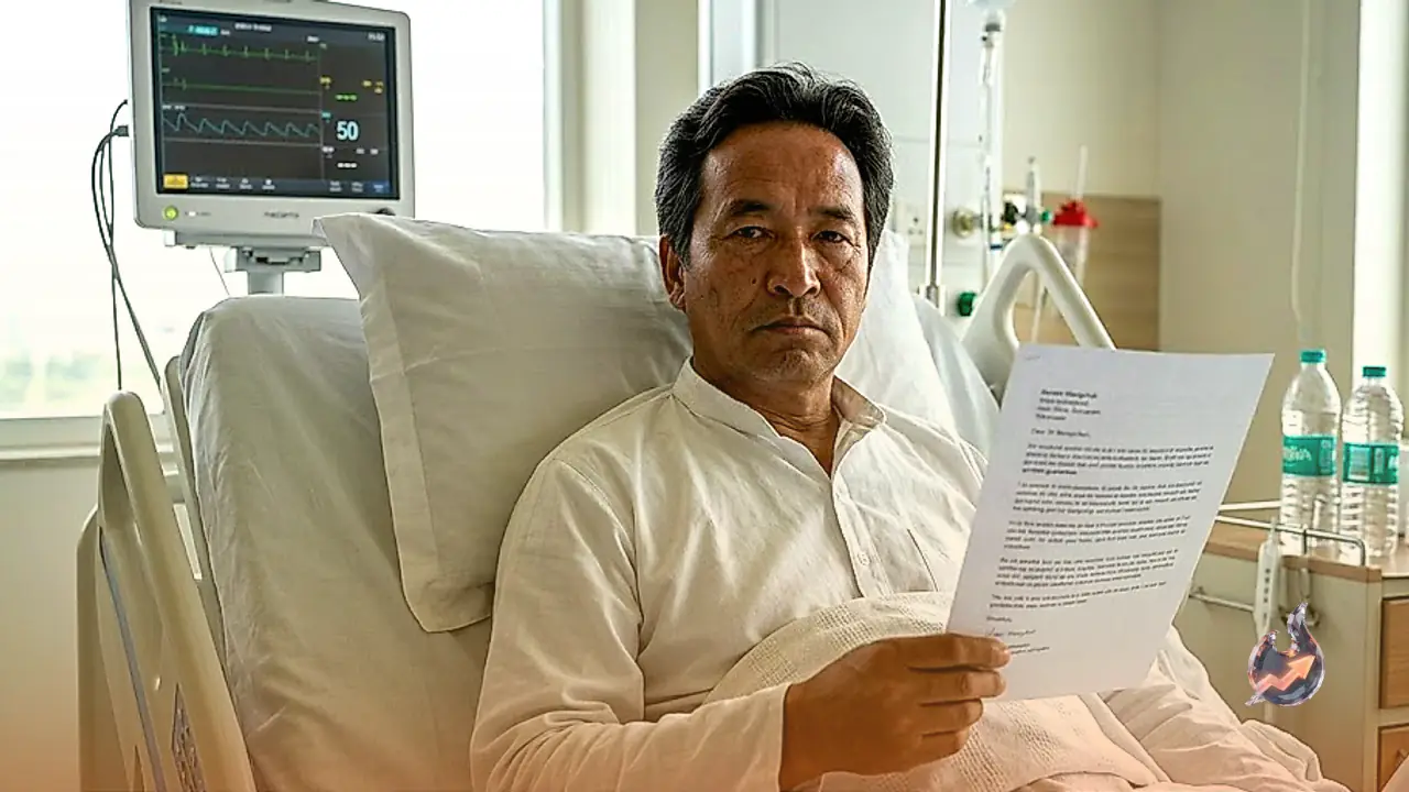 From his Gurugram hospital bed, Sonam Wangchuk warns the government his fast won't end without a written guarantee for students
