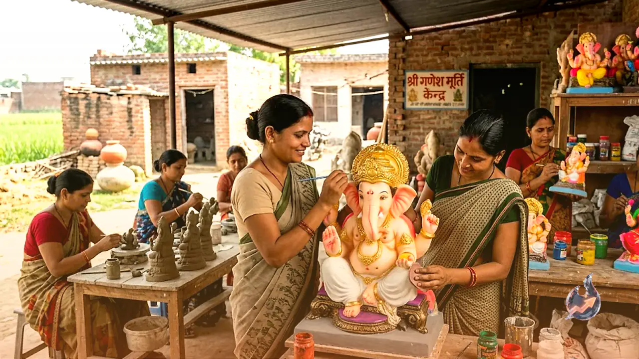 Women in Meerut's Nagli village are achieving financial independence by launching मूर्ति (statue) manufacturing startups