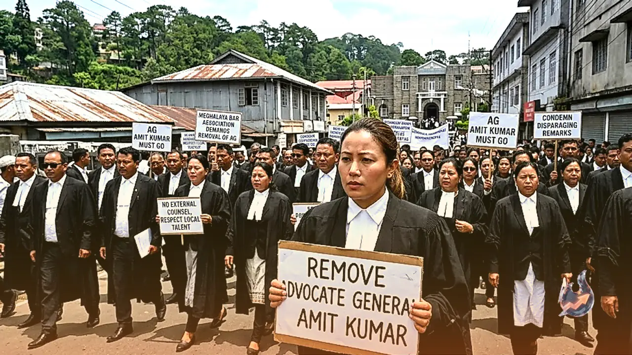 Legal Fraternities Take to Shillong Streets Demanding Removal of Meghalaya Advocate General Amit Kumar
