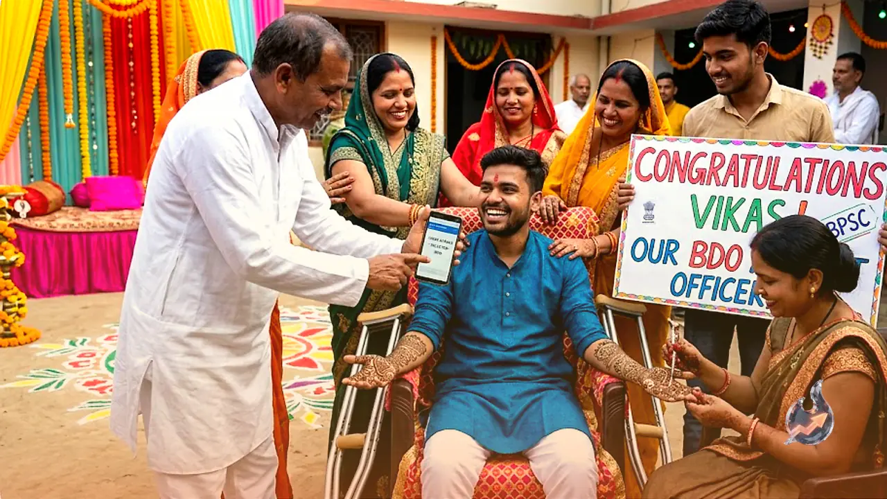 On the very day of his mehndi ceremony, this Jahanabad youth became an officer: disabled in both legs, Vikas conquered BPSC after two interview setbacks